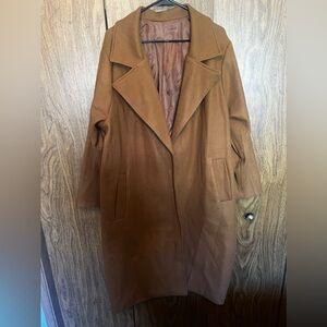 Brown 3X SHEIN curve peacoat NEW
